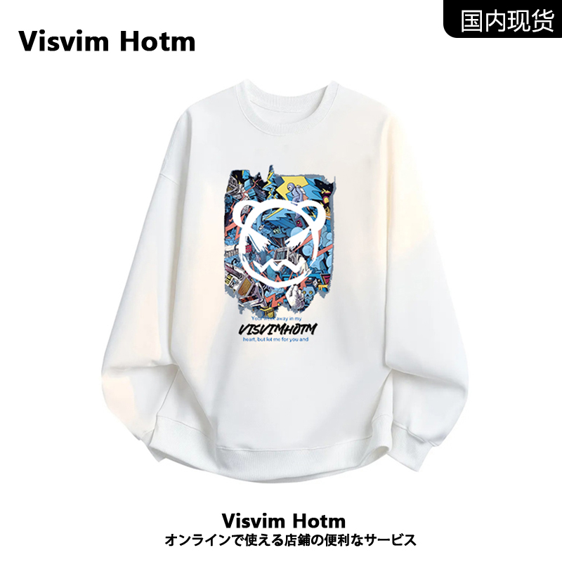 VISVIMHERO圆领印花卫衣男外套