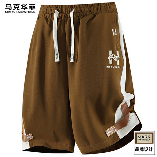 马克华菲夏季男士潮流五分短裤
