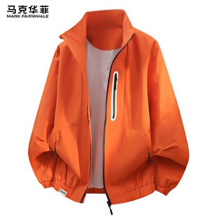 美式 马克华菲立领外套男士 休闲潮牌上衣男款 2026新款 飞行夹克 春季