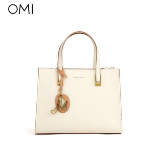 欧米OMI牛皮包包2023新款 时尚 通勤OL手提包高级纯色方形真皮女包