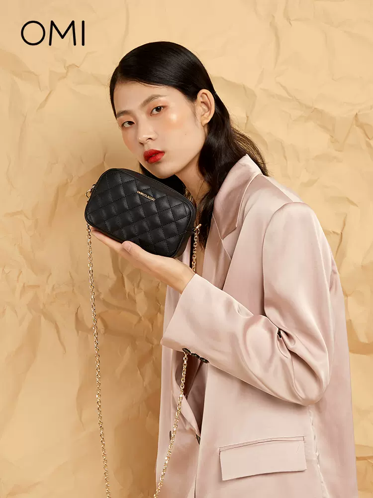 欧米OMI包包女2025专柜爆款菱格链条包斜挎小方包潮流时尚手机包,箱包皮具/热销女包/男包,通用款女包,淘宝优惠券,粉丝福利购,淘宝优惠卷