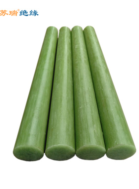 环氧树脂棒 耐高温水绿色实心胶木圆棒 FR-4玻纤玻璃钢绝缘引拔棒