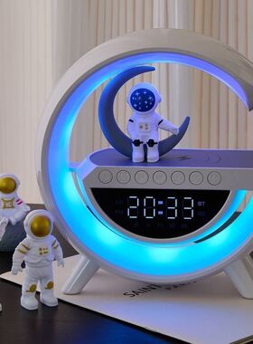 爆款大G2301蓝牙音箱BT-3401气氛灯语音时钟无线移动声音