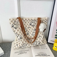 Бежевый плюшевый мишка+кулон облака (сдвоенный рисунок)