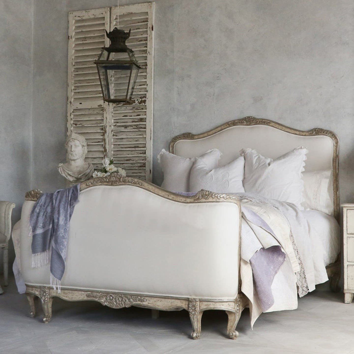 实木床法式复古雕花1.5米单人床法式布艺软包1.8米主卧双人床婚床