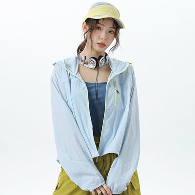 【短款防晒衣】misswiss户外运动防晒服情侣款防紫外线轻薄皮肤衣