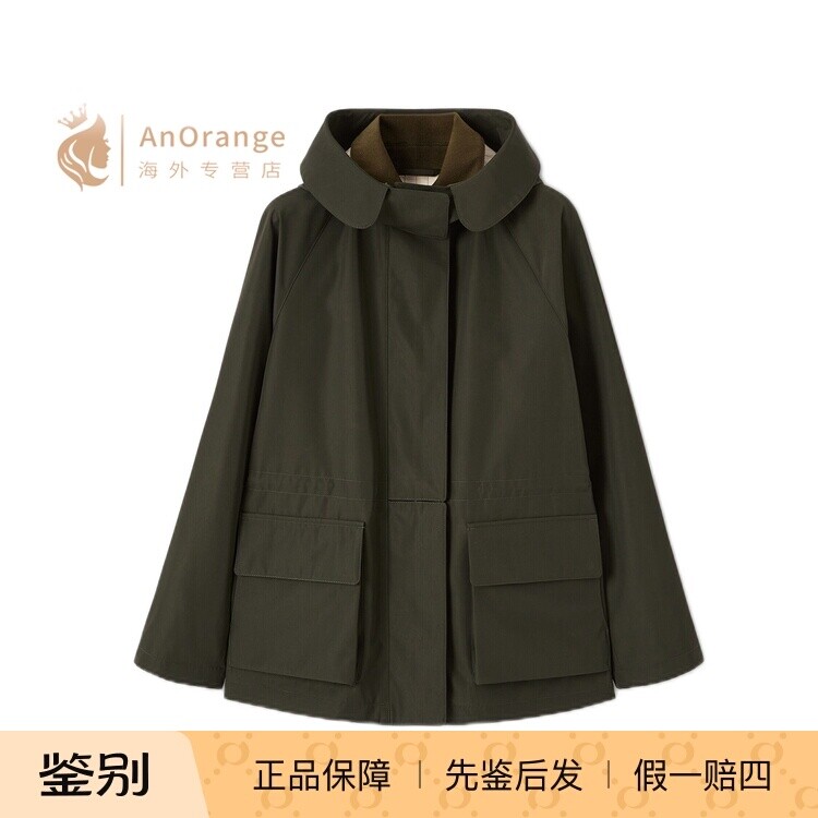 Loro piana诺悠翩雅LP女装外套翻盖口袋连帽派克大衣26春夏新款