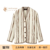 Loro 外套真丝混纺条纹V领夹克26春夏新款 piana 诺悠翩雅LP女装