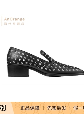 jimmy choo/周仰杰JC男鞋皮鞋2026新款黑色皮质方头Eliot低跟鞋