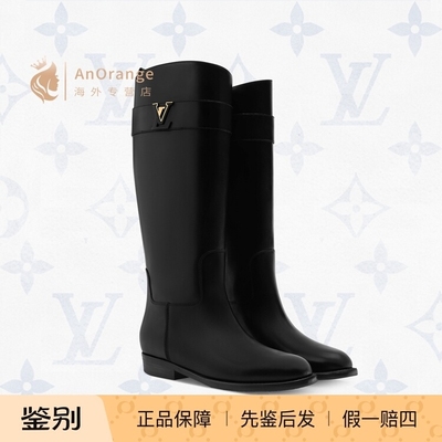 路易威登LV光滑小牛皮平底长筒靴