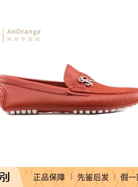 Stefano Ricci/史蒂芬SR男鞋驾车鞋橙色牛皮商务乐福鞋26新款奢品