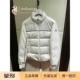 Michael双拉链立领保暖衬垫短款 Moncler 蒙口2023男装 羽绒服白色