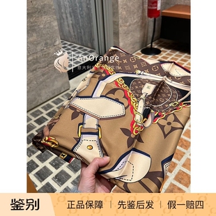 Louis Vuitton/路易威登新款LV女士经典老花围巾丝巾大方巾M76202
