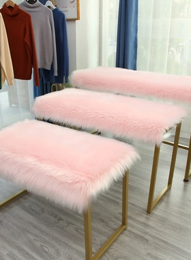 间床前毛垫毯地垫子可折叠简约盖布舒适拍照型可拆洗高级感短毛