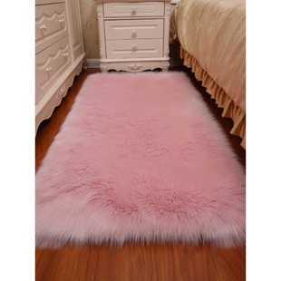 简约毛垫记忆棉手办底座垫可定做尺寸长毛风客厅鞋柜台仿羊毛纯色