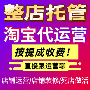 淘宝代运营网店整店个人代运营淘宝天猫拼多多运营设计托管服务商