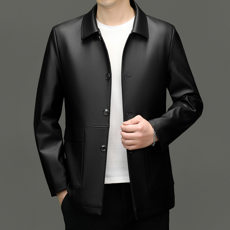 广州十三行沙河高端男装海宁真皮衣外套杭州四季青夹克风衣秋冬款
