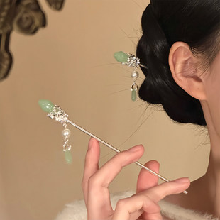 山沐手作「青云烟雨」日常简约古风发簪新中式汉服头饰簪子盘发饰