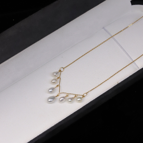 海洋公主澳白手工锁骨项链