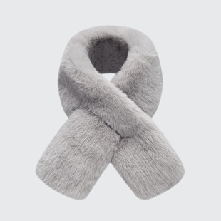 Call me Blue 秋冬季日系复古感毛毛绒环保毛围巾