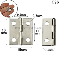 G96 цвет белый никель 18*15мм прямой угол [один]