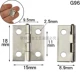 G96 цвет белый никель 18*15мм прямой угол [один]