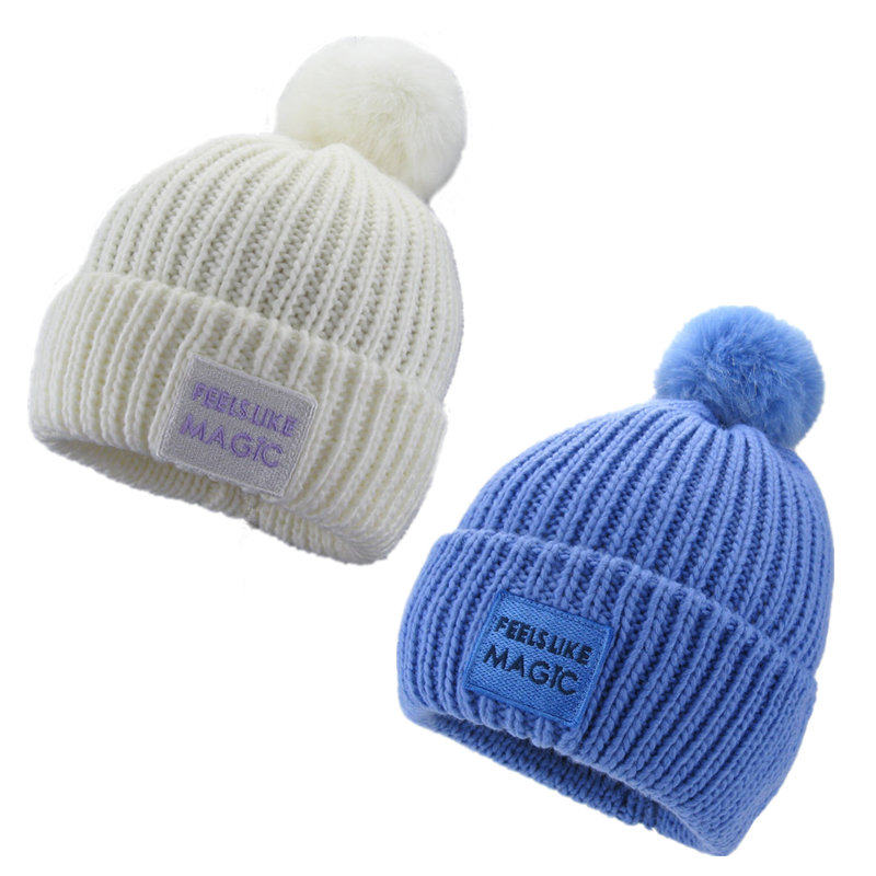 NOABAT儿童帽子秋冬季男童针织帽可爱女公主帽暖暖大毛球球毛线帽,童装/婴儿装/亲子装,帽子,淘宝优惠券,粉丝福利购,淘宝优惠卷