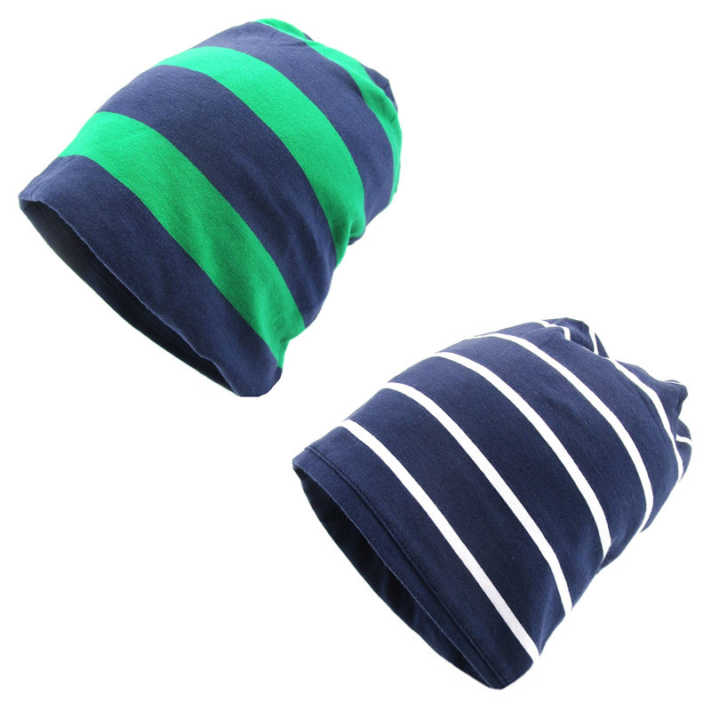 noabat儿童帽子春秋经典条纹棉质