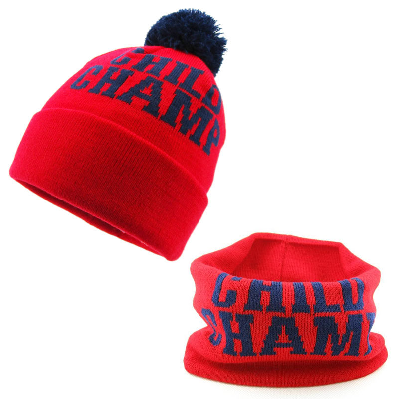 NOABAT儿童帽子冬男女童毛线帽可爱球球过年红宝宝帽子围脖两件套,童装/婴儿装/亲子装,多件套 帽子、围巾、手套等组合,淘宝优惠券,粉丝福利购,淘宝优惠卷