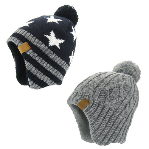 NOABAT五星恐龙加绒针织护耳帽