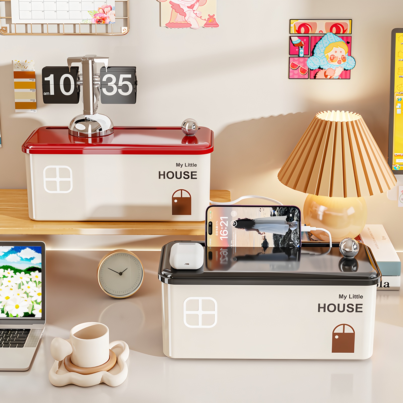 【德国抗燃插排收纳盒】插座收纳