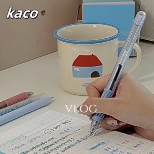 新品 ST中性笔K1树写本源学生书写学习用刷题考研黑笔 kaco按动式