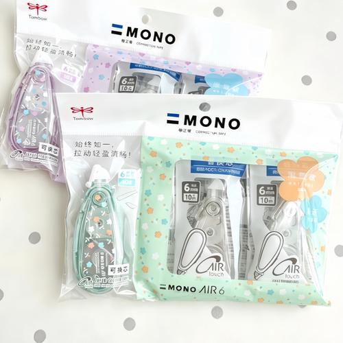 TOMBOW蜻蜓MONO AIR静音修正带夏日碎花限定可换替芯CAX6涂改带