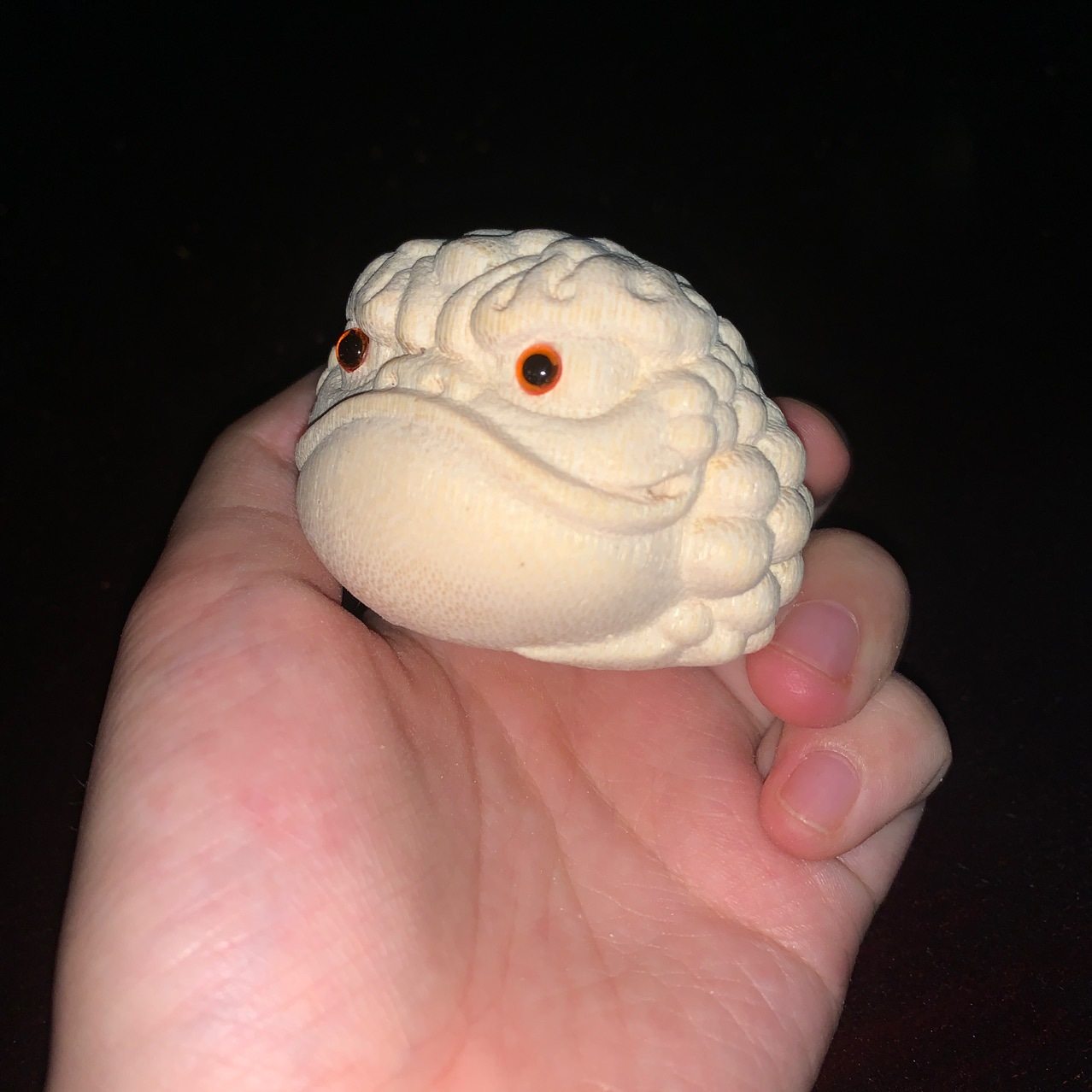 竹雕金蟾实心竹蛤蟆手把件竹子把玩件竹根雕蟾蜍文玩根雕三足金蟾