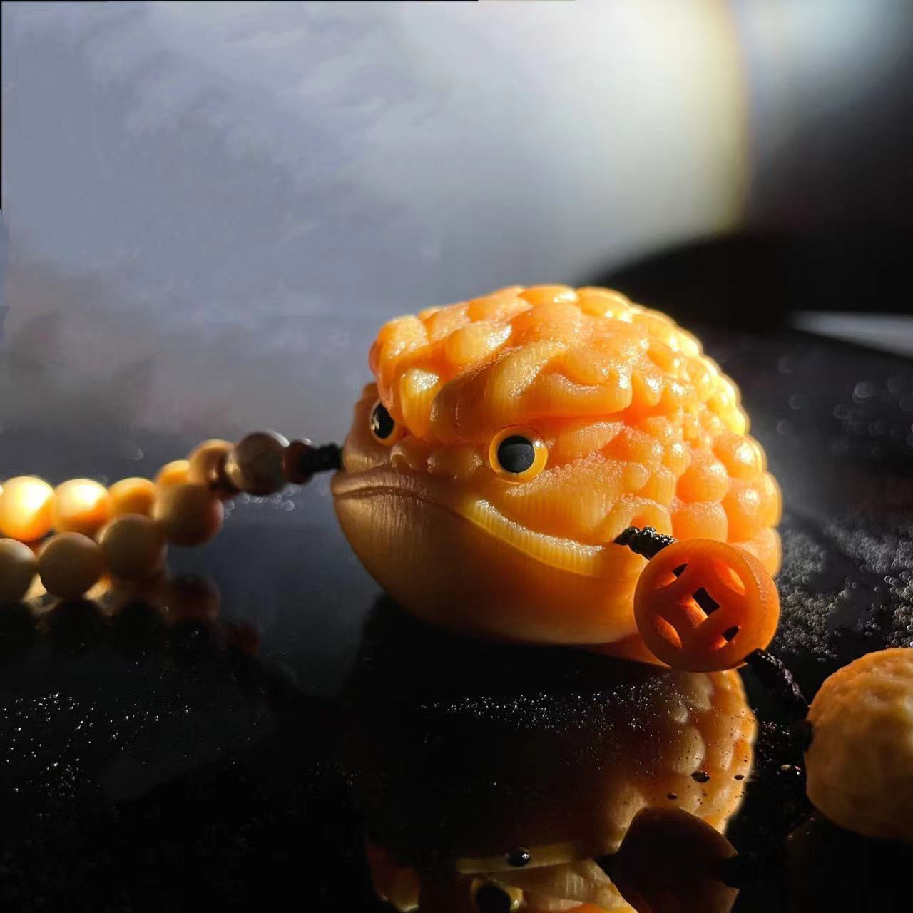 【将军恶霸】龙血金丝实心竹招财金蟾手把文玩盘玩件三足蛤蟆茶宠,特色手工艺,竹编/竹雕,淘宝优惠券,粉丝福利购,淘宝优惠卷