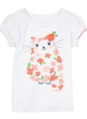 美国短袖T恤GYMBOREE可爱猫