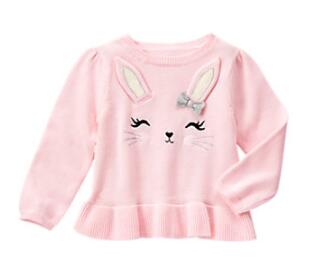 繁星美国女童粉色针织衫