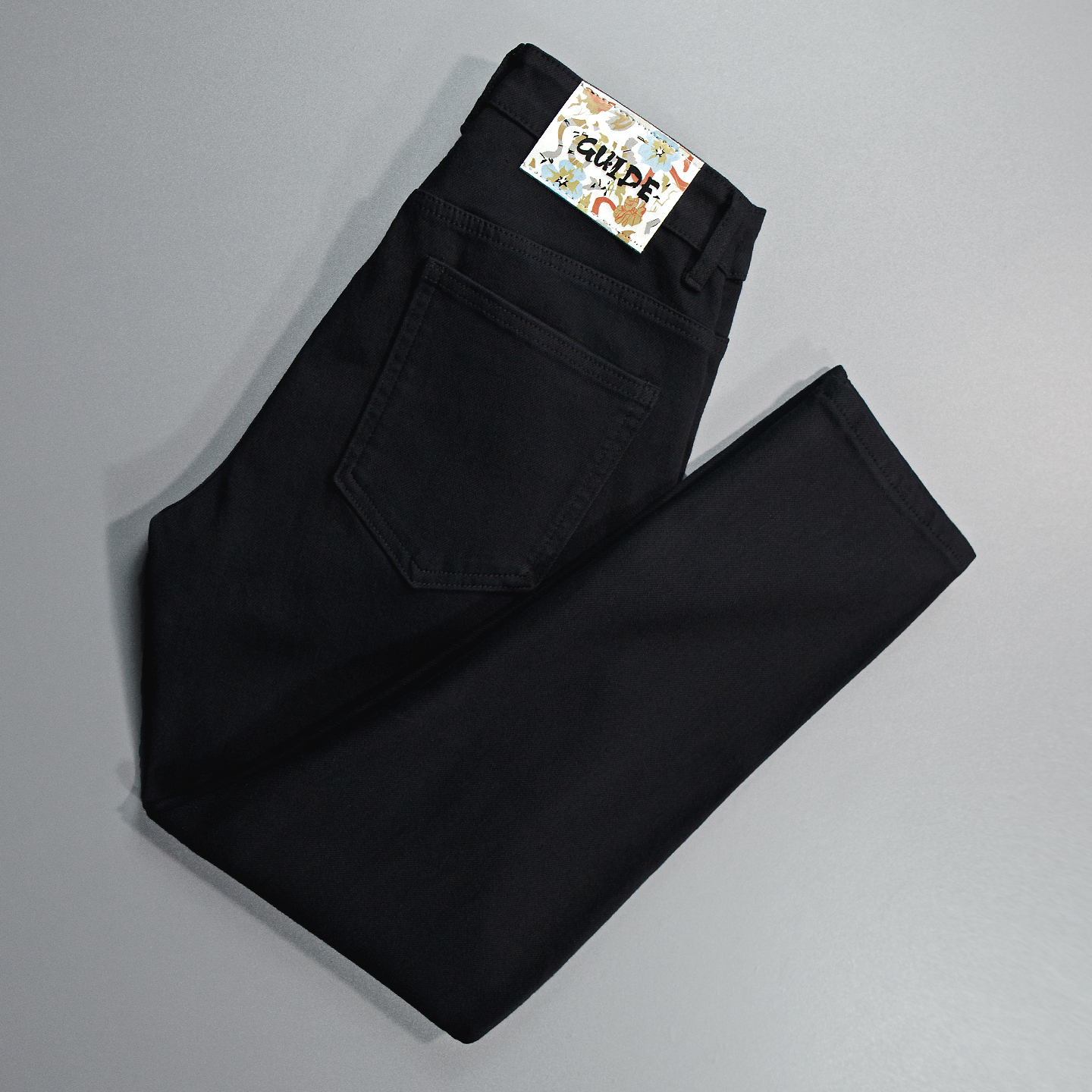 九分牛仔裤男士高端莱赛尔四面弹力简约潮流纯黑色轻奢修身小脚裤