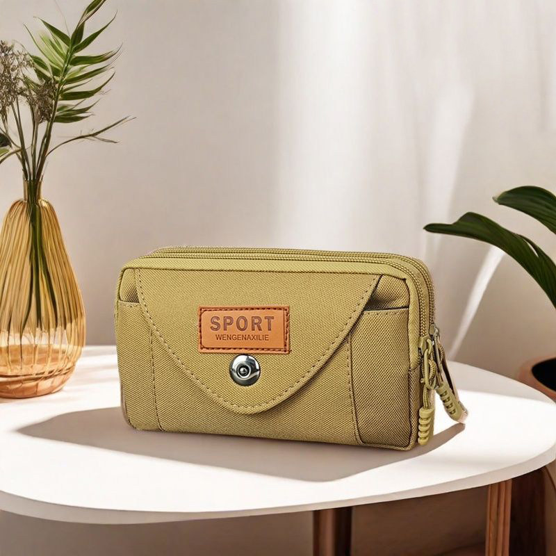 牛津纺耐磨皮带装饰手机腰包男款户外磁扣大号多功能手机套零钱包