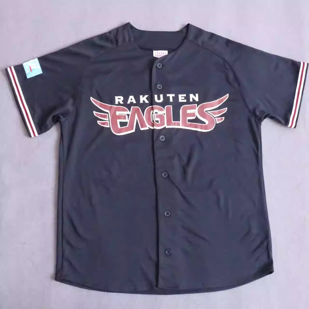 外贸日系复古男士棒球服开衫球衣时尚休闲宽松嘻哈街舞短袖T恤