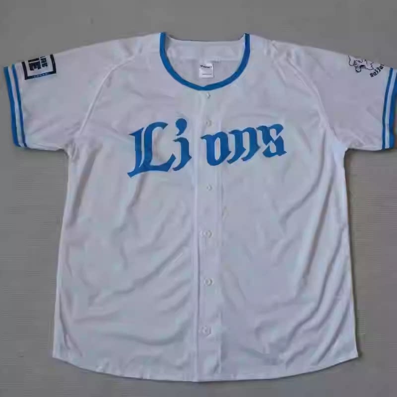 外贸日单夏季棒球服开衫男女情侣字母休闲宽松速干短袖T恤衫球衣