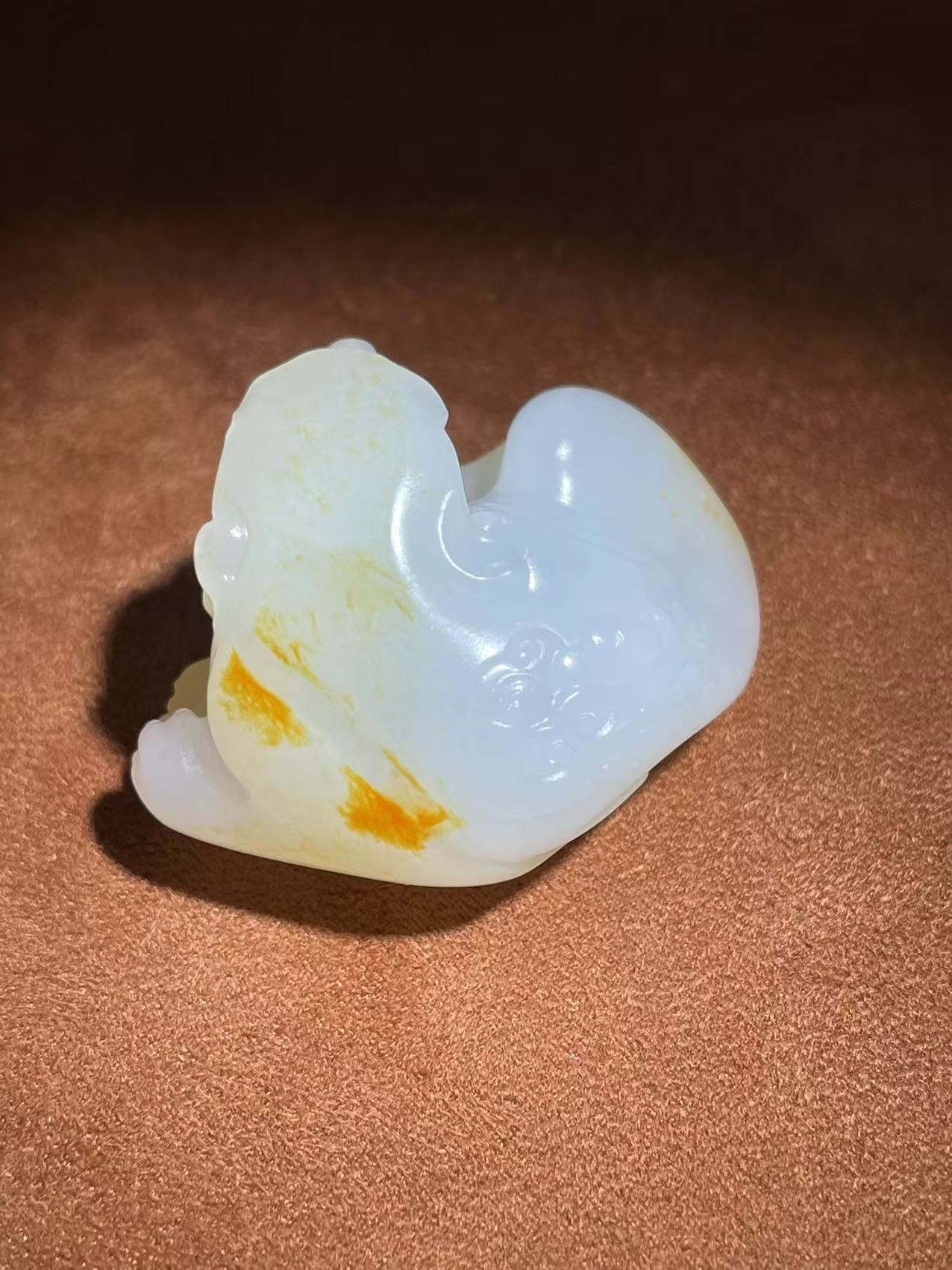 【尚臻玉典】尚峰作品新疆和田玉籽料独籽貔貅苏工手工