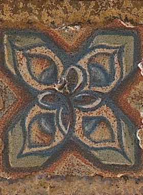 诺贝尔瓷砖70707YS4规格70*70诺贝尔磁砖塞尚印象复古砖花角