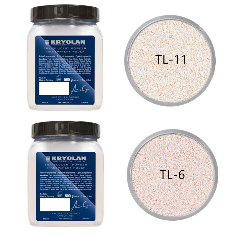 德国面具轻柔透明蜜粉歌剧魅影Kryolan定妆粉散粉400G