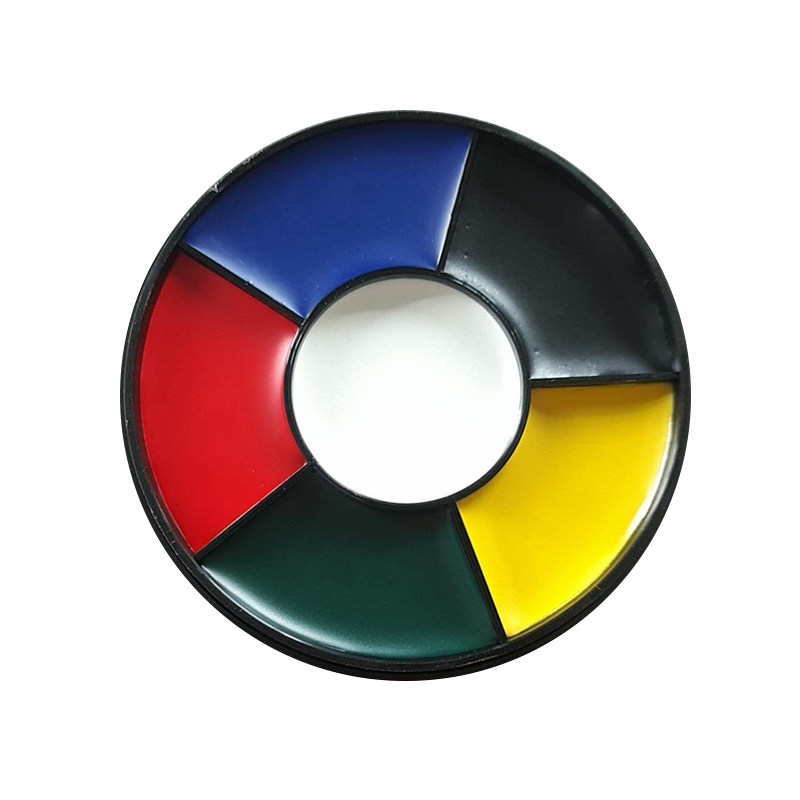 六色盘 影视特效化妆原色色盘 彩妆才会黑红白蓝绿黄油彩