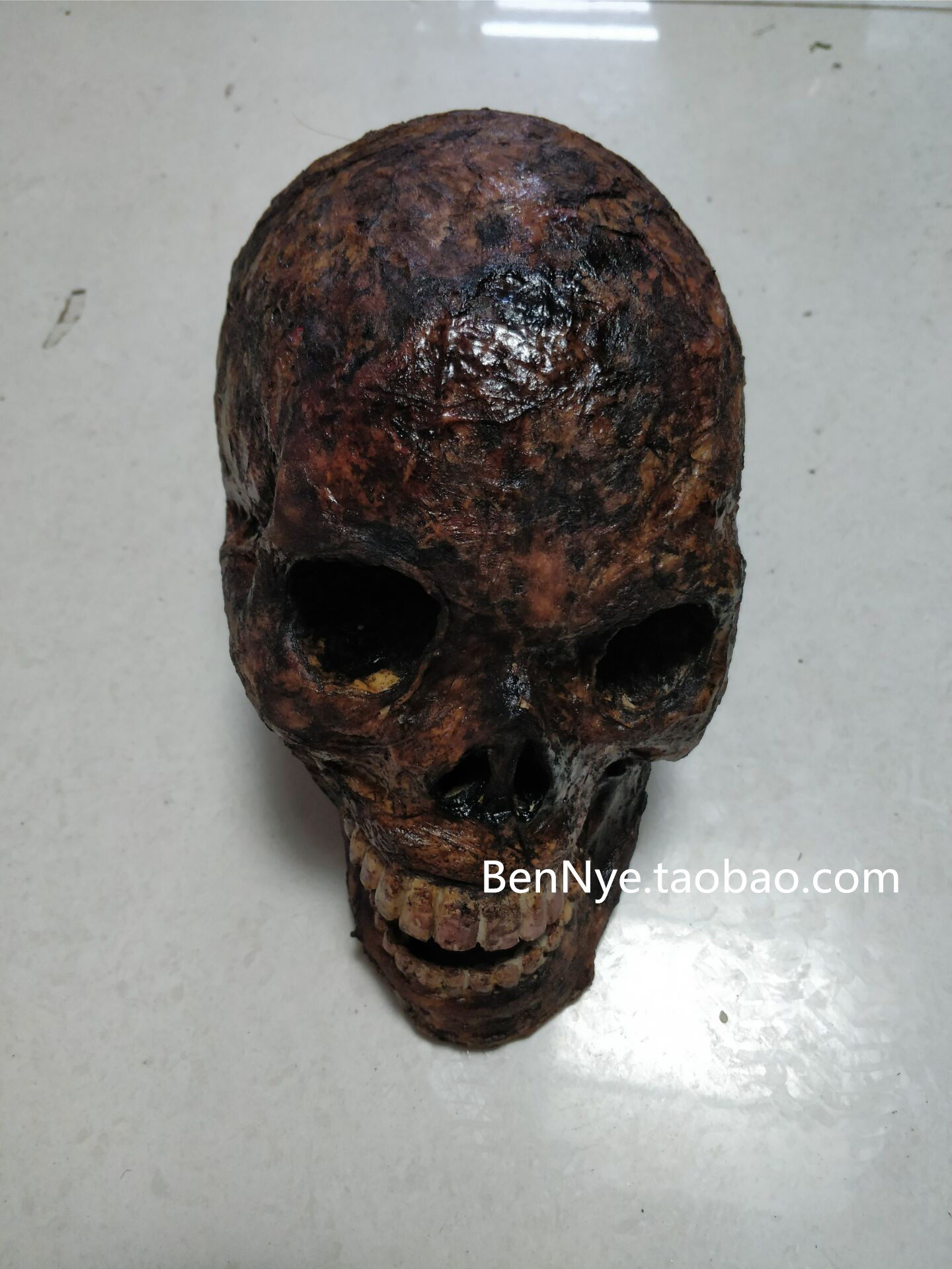影视特效化妆道具骷髅头鬼头 剧组专用 全手工制作 逼真精良
