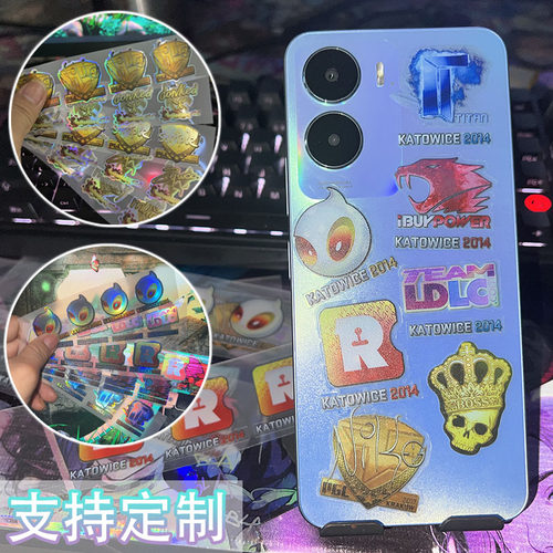 cs2周边全息贴纸cs2贴纸csgo周边titan贴纸印花全息泰坦咆哮皇冠