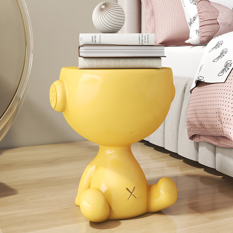 创意小平头茶几客厅家用小茶几沙发边几阳台小茶桌床头柜装饰摆件