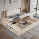 气压高箱储物床 现代简约家用地台床1.5m双人床主卧小户型收纳板式