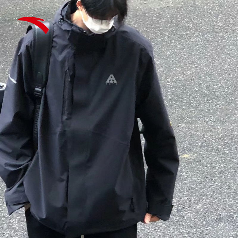 安踏防风外套王一博水壳男冲锋衣